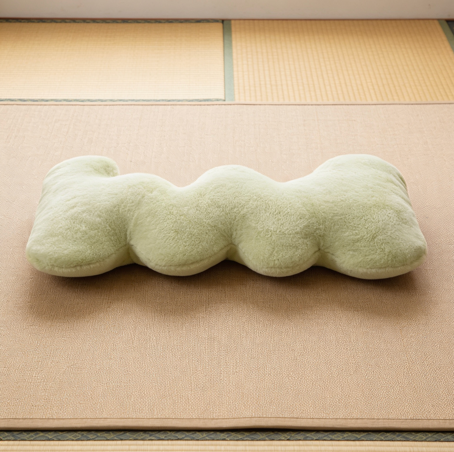 Plush Wavy Pillow Long Pillow