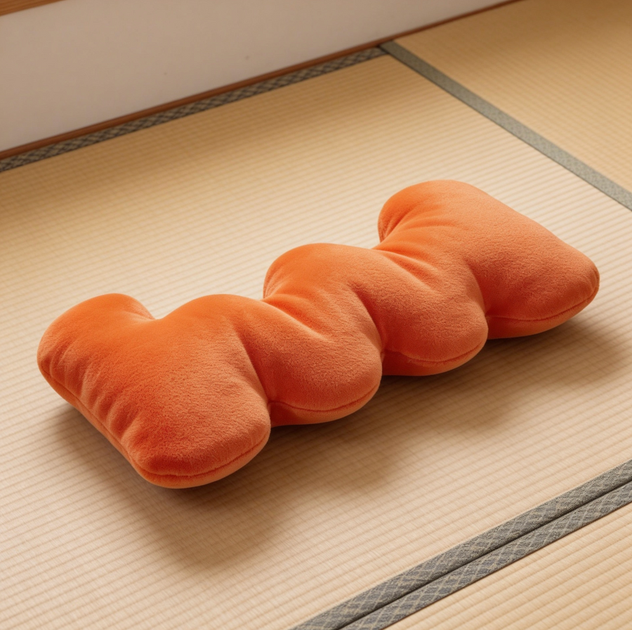 Plush Wavy Pillow Long Pillow