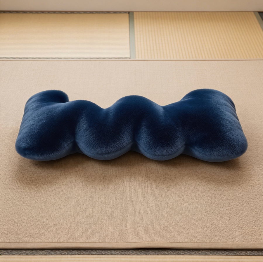 Plush Wavy Pillow Long Pillow