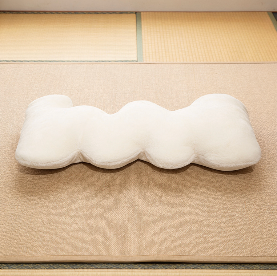 Plush Wavy Pillow Long Pillow
